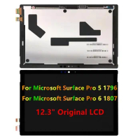 AAA+ Original For Microsoft Surface Pro 5 Pro5 1796 LCD Display Touch Screen Digitizer Assembly For Surface Pro6 Version LCD