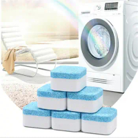 12pcs Washing Machine Deep Cleaner Washer Cleaning Detergent Effervescent Remover Tablet For Washing Machine Cleaning Products
