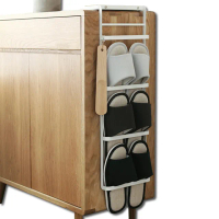 【Store up 收藏】日式簡約 碳鋼製 櫥櫃專用 隱藏式拖鞋架(AD441)