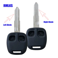 2 Buttons Uncut Key Remote Case Shell Replacement Left Right Blade For Mitsubishi Lancer Galant Outlander Colt Shogun