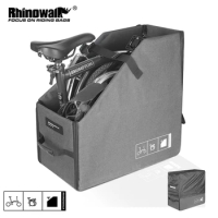 Rhinowalk Folding Bike Storage Box With Dust Cover Foldable Pack Suit For 14-16 Inch Folding Electric Bike Brompton Bicycle