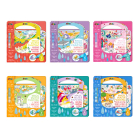 【德國Avenir Kids】我的神奇水畫冊系列(海底世界/恐龍世界/附遊戲貼紙/貼紙書/迷宮/彩繪/畫畫/親子共玩)