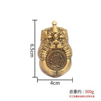 黃銅貔貅手把件可旋轉銅錢招財進寶隨身把玩解壓掛件鑰匙扣