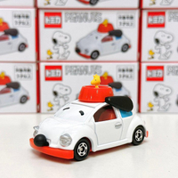 真愛日本 史努比 SNOOPY 日本環球影城限定 TOMY小車 塔克鳥 紅盆 小車 TOMICA 玩具車