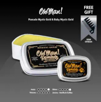 OhMan! SPECIAL BUNDLING Pomade Mystic Gold 85GR & Baby Mystic Gold 45GR FREE SISIR PREMIUM OIL BASED
