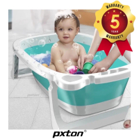 Romi Store ID PXTON - Foldable Baby Bath Tub / Bak Mandi Lipat / Tempat Mandi Bayi / Tempat Mandi Ba