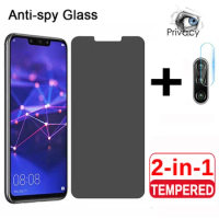 2 in 1 Magtim Privacy Screen Protector For Huawei P40 P30 P20Lite Antispy Tempered Glass For Huawei P60 50 P40 Pro Private Glass