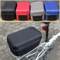 Folding bicycle pannier hard shell rear rack bag for Dahon 412 P8 mountain bike rear rack bag cycling bag bicycle equipment