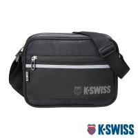 K-SWISS Shoulder Bag運動斜背包-黑