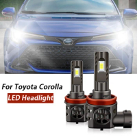 2PCS 30000lm For Toyota Corolla 2009-2013 LED Headlight Bulbs High Beams 9005/HB3 Low Beams 9006/HB4 CANbus High quality 6000k