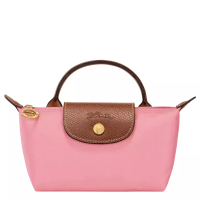LONGCHAMP Le Pliage Original Pouch with Handle - Pink Marshmallow