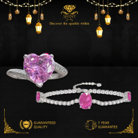 OS2-D32 Cincin Wanita dan Kalung Wanita Model Terbaru Shiny Jewelry Garansi 1 Tahun Free Box Kawin L