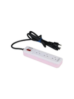 ปลั๊กไฟ (3 ช่อง,2 เมตร,สีชมพู) รุ่น AP3159-2M