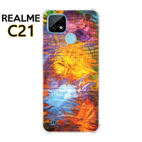 Casing Case Custom Realme C21 Softcase Motif Batik Colorful 13