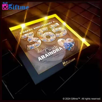 Giftme - Kado Bingkai Foto Custom Angka dengan Lampu LED untuk Kado Anniversary, Kado Ulang Tahun TA
