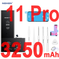 Nohon Battery For iPhone 11 Pro 3150-3250mAh High Capacity Li-polymer Bateria For Apple iPhone 11 Pro 11Pro 11P Batteries +Tools