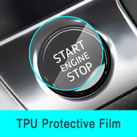 1pcs Car Engine Ignition Start Stop Button Protective Film Sticker For Ford Focus Fiesta Puma Ranger Kuga MK7 MAX F150 Mondeo