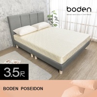 Boden-波塞頓 CoolBestⅡ涼感纖維兩用涼蓆護背硬式連結式彈簧床墊-3.5尺加大單人