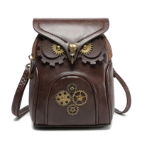 Creative Owl Crossbody Bag Medieval Bag PU Shoulder Bag Phone Bag