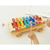 日本 Ed-Inter 木玩系列 木琴手拉車