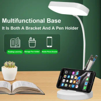 Flexible Touch Desk Lamp Pen Holder Light Night Table Office Written for Study Reading Lamps Bedroom Offices LED Desks Lights