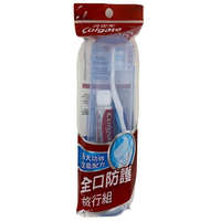 高露潔 成人旅行組(全效美白牙膏40g+適齒彈力牙刷)(-標準刷頭/軟毛) [大買家]