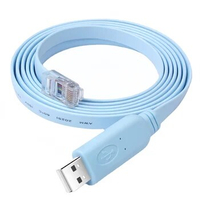 100pc USB to RJ45 Console Cable USB RS232 Console Cisco Cable FTDI to RJ45 Cable For Routers AP Switches Serves 1.8m