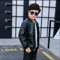jaket anak laki-laki umur 3-12 tahun jaket semi kulit