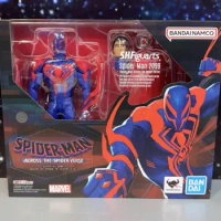 In Stock Original SH Figuarts SHF SpiderMan 2099 Spider Man Across The Spider Verse Action Figures Collectible Toy Figura Gift