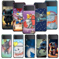 Cartoon Dumbo For Samsung Galaxy Z Flip4 Flip3 5G Hard Case for Galaxy Z Flip 4 Z Flip Phone Cover Shell Fundas Capa