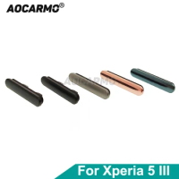 Aocarmo For Sony Xperia 5 III / X5iii XQ-BQ52 BQ72 SO-53B SIM Tray Slot Cover Waterproof Plug Black Pink Green