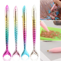 5D Diamond Painting Point Drill Pen DIY Crafts Sewing Embroidery Tool Cross Stitch Accessories Mermaid Point Drill Pen