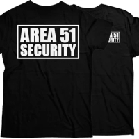 Area 51 Security Extraterrestrial Being UFO T Shirt. Short Sleeve 100% Cotton Casual T-shirt Loose Top S-3XL