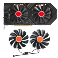 Brand new 95MM FDC10U12S9-C CF1010U12S CF9010H12S 4PIN XFX RX580 GPU cooler fan for his RX 590 580 570 graphics card cooling