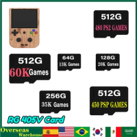 ANBERNIC RG405V Handheld Game Console 512G Built in 75000 Games TF Card Preloaded Game for Handheld Game Open Source System