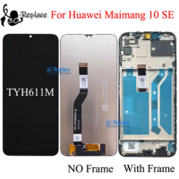 Black 6.5 Inch For Huawei Maimang 10 SE TYH611M LCD Display Touch Screen Digitizer Assembly Replacement / With Frame