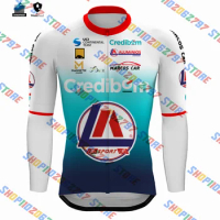 2023 Credibom LA Aluminios Marcos Car Pro Team Mens Breathable Road Bike Long Shirts Bicycle Tops MTB Maillot Ropa Ciclismo