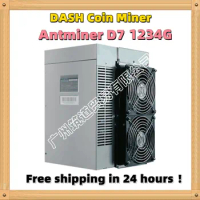 Free Shipping used miner DASH Miner X11 Miner Antminer D7 1234 Gh/s 3148W (With power supply) Better Than Antminer Antminer S19