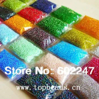 Glass Seed beads, beads jewelry making Silver line seed beads, chunky Glass Crystal Beads