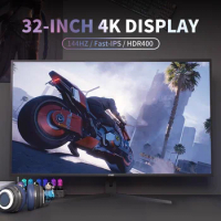 32 Inch Gaming Monitor with Nano-IPS, 144Hz/180Hz Desktop Display for PC Enthusiasts. SRGB100%, 2k/4k HDR400, 350 cd/m²