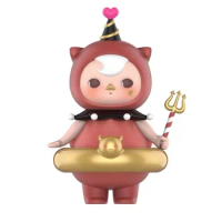 Popmart Pucky Fairy Angel Baby and Devil Baby 8.7cm Pvc Action Figures Kawaii Model Christmas Birthday Gifts Desk Collection Toy