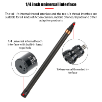 290cm Carbon Fiber Invisible Extended Edition Selfie Stick For Insta360 X3 ONE X2 ONE RS Accessories For GoPro Insta 360