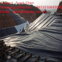 0.3mm 0.5mm HDPE Pond Liners 0.75mm 1.0mm Shrimp Farm Pond Liner HDPE Fish Tank Geomembrane For Aquaculture In Peru