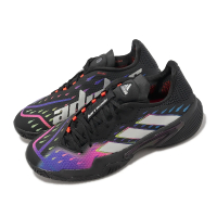 adidas 愛迪達 網球鞋 Barricade M 男鞋 黑 紫 緩震 穩定 運動鞋 愛迪達(GY1445)