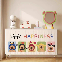 Cabinet curtain, shoe rack, wardrobe dust-proof curtain, no-drill fabric curtain, kitchen cabinet pu