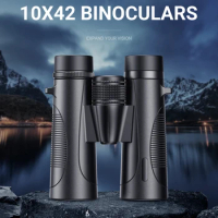 APEXEL 10x42 Professional Binoculars Waterproof Military Telescope With Phone Clip Large Eyepiece Binoculars for Hunting Travel