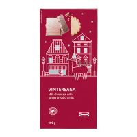 VINTERSAGA 牛奶巧克力片, 薑餅口味 雨林聯盟認證, 100 公克