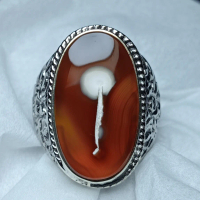 Batu Akik Sulaiman motif jamur. Bukan Tapak Jalak kecubung wulung