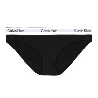 Calvin Klein 凱文克萊 Modern Cotton Bikini 棉質寬腰帶 女內褲 三角褲/CK內褲(黑色)
