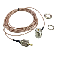 5 M/16.4ft EXTENSION COAXIAL Feeder CABLE สำหรับเสาอากาศวิทยุมือถือวิทยุรถยนต์